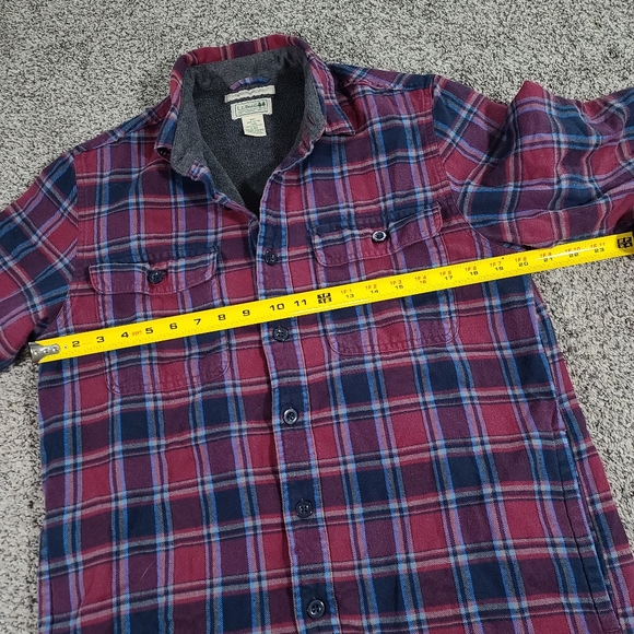 L.L. Bean Fleece Lined Flannel Shirt Traditional Fit Mens Size Small 298189 - Picture 5 of 5